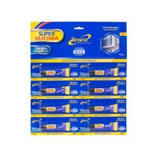 Super silicona selladora infinita carton x 8 pcs (15 grs)