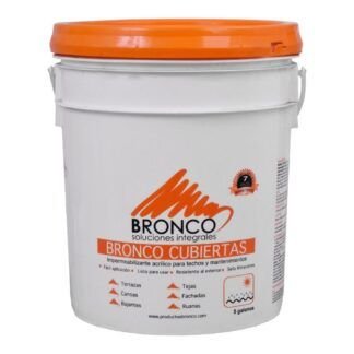 Impermeabilizante acrilico 7 años broncocubierta cuñete blanco
