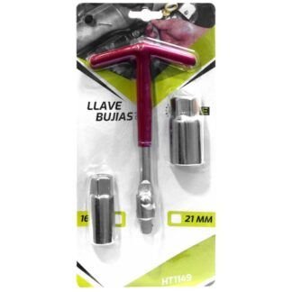 Llave saca bujias en t x 3pcs 16mm y 21mm uduke