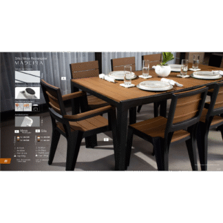 Silla y Mesa Rectangular Madeira MQ Home